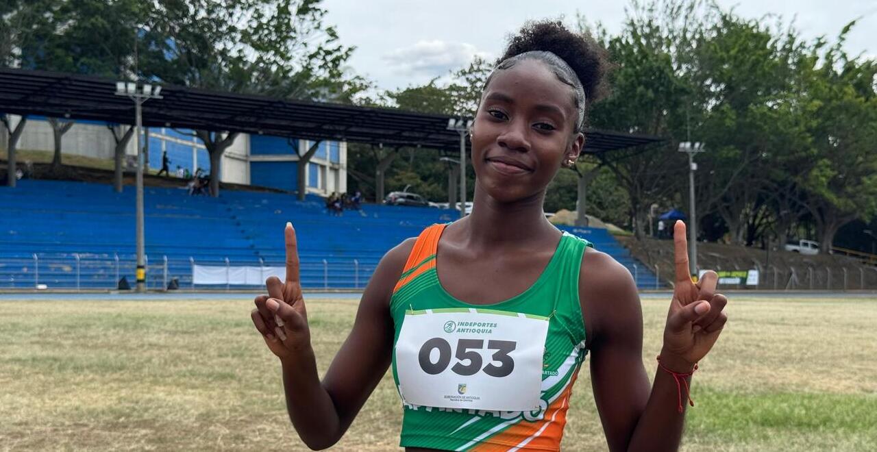 Sara Michell Mosquera Domínguez, la atleta de Apartadó que se levantó una y otra vez, y conquistó oros en los Juegos Intercolegiados
